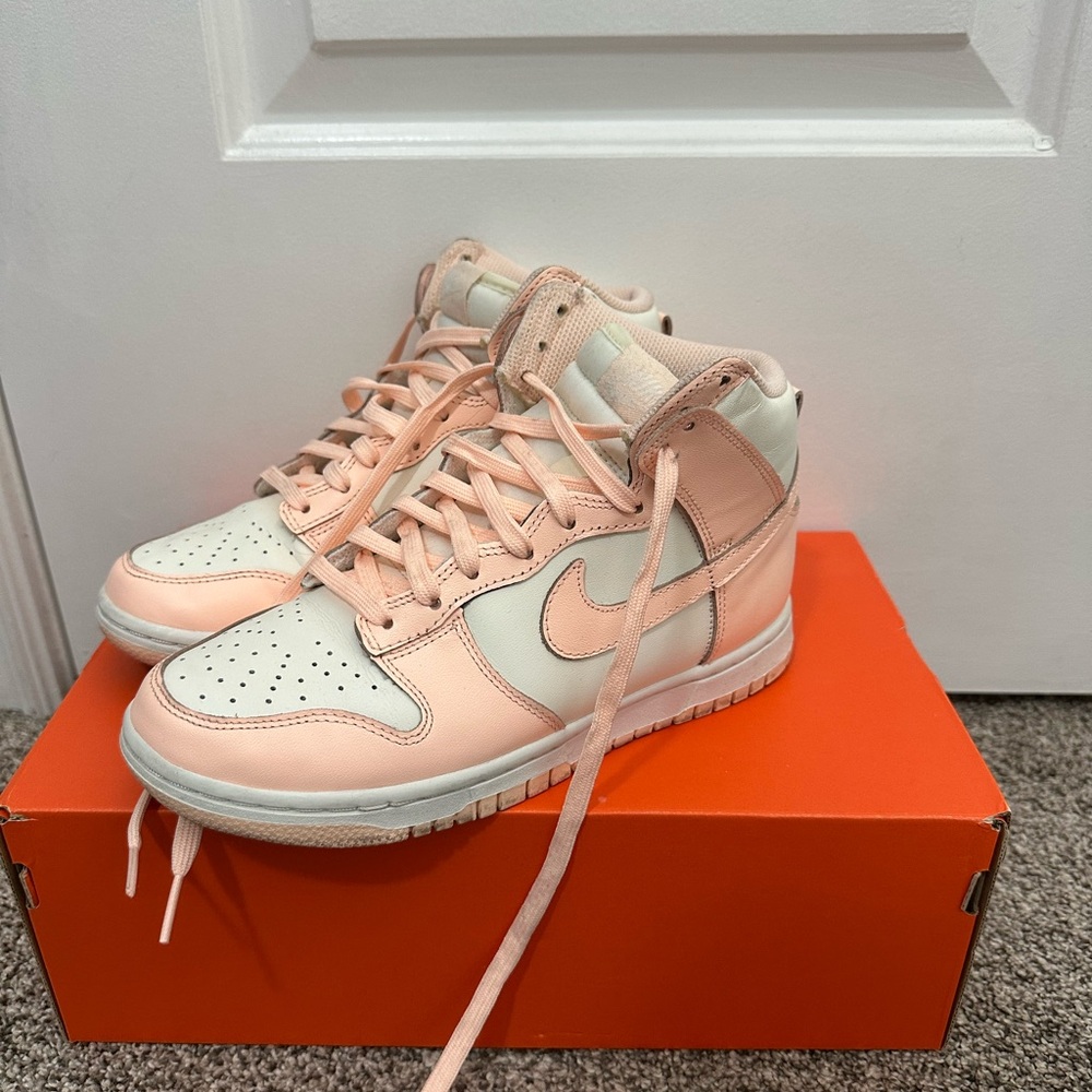 Nike Women's Peach and White Jordan’s